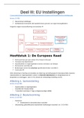 Duidelijke en overzichtelijke samenvatting deel III inleiding tot europees recht