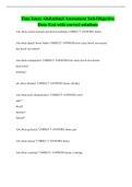 Tina Jones Abdominal Assessment Sub/Objective Data Test with correct solutions