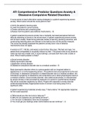 ATI Comprehensive Predictor Questions Anxiety & Obsessive-Compulsive Related Disorders