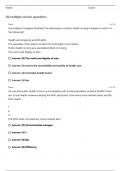 PNLE  Community Health Nursing Exam 1