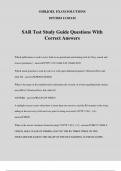 SAR Test Study Guide Questions With Correct Answers