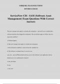 ServiceNow CIS - SAM (Software Asset Management) Exam Questions With Correct Answers