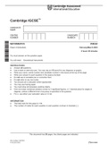 Maths 0580 Feb/March 2023 paper4 Questions and Answers