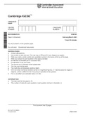 Maths 0580 Feb/March 2023 paper2 Questions and Answers