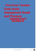 Ava Cruz I human  Case study Assessment Quest and Physical assessment feedbac