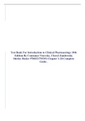 Test Bank For Introduction to Clinical Pharmacology 10th Edition By Constance Visovsky, Cheryl Zambroski, Shirley Hosler 9780323755351 Chapter 1-20 Complete Guide .