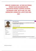 WEEK #9: I-HUMAN CASE 26-YEAR-OLD FEMALE ( CLASS 6512 )REASON FOR ENCOUNTER: FREQUENT SEVERE HEADACHES LOCATION:  OUTPATIENT CLINIC LATEST CASE STUDY 2024 -2025 .