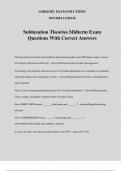 Subluxation Theories Midterm Exam Questions With Correct Answers