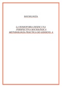 Investigación sociológica acerca de la homofobia desde la perspectiva de A.Giddens