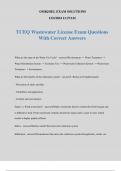 TCEQ Wastewater License Exam Questions With Correct Answers