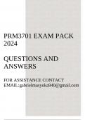 PRM3701 Exam pack 2024(Project Management)