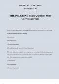 THE PEL GRIND Exam Questions With Correct Answers