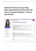 Kathleen Parks ihuman Case Study 2024: Expert Review of 26-Year-Old with Severe, Frequent Headaches | I-Human Case Analysis