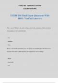 THEO 204 Final Exam Questions With 100% Verified Answers