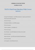 TLETA Final Exam Questions With Correct Answers