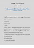 Tuberculosis (TB) Exam Questions With Correct Answers