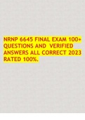 NRNP 6645 MIDTERM AND FINAL EXAM BUNDLE 2024!!!