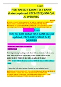 2024 NGN HESI RN Exit Exam V1,V2,V3,V4,V5,V6, Each Exam with 160 latest Questions and Answers Updated (Verified Revised Full Exam) 