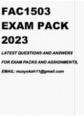 FAC1503 EXAM PACK 2023