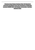 i Human Case Study Andrew Chen All Sections Involved (Feedback from the Professor) (2 Merged Version) NRNP 6541 C8 Walden University i Human: Andrew Chen