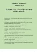 NUR 3000 Exam 2 review Questions With Verified Answers.