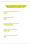 NUR 631 MIDTERM EXAM PREP  2024/2025 Questions and Answers Graded A+ GCU