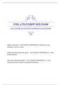 CIVIL LIT/LPC/BPP SGS EXAM WITH GUARANTEED ACCURATE ANSWERS