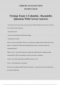 Virology Exam 1 (Columbia - Racaniello) Questions With Correct Answers