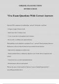 Viva Exam Questions With Correct Answers