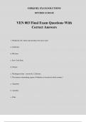 VEN 003 Final Exam Questions With Correct Answers