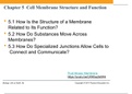 Chapter 5: Cell Membrane Structure and Function