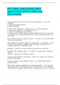 PPL ORAL CHECKRIDE PREP QUESTIONS WITH COMPLETE SOLUTIONS