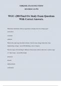 WGU c208 Final OA Study Exam Questions With Correct Answers.