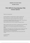 WGU D076 OA Exam Questions With Correct Answers