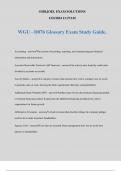 WGU - D076 Glossary Exam Study Guide.