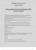 Winemaking Final Exam Questions With Correct Answers