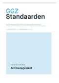 Generieke module Zelfmanagement 2016 - GGZ Standaarden