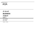 AQA A level BUSINESS 7132/3 Paper 3  Mark scheme June 2022