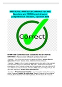 NRNP 6568/ NRNP 6568 Combined Test with  Questions and 100% Correct Answers  Comprehensive Test Bank/ Question Bank