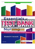 Test Bank: Essentials of Psychiatric Mental Health Nursing (3rd Edition by Varcarolis) 1