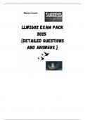 LLW2602 EXAM PACK 2025  {DETAILED QUESTIONS AND ANSWERS }