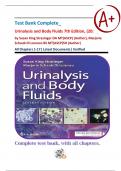 Test Bank Complete_ Urinalysis and Body Fluids 7th Edition, (2020) by Susan King Strasinger & Marjorie Schaub Di Lorenzo All Chapters 1-17| Latest Documents| Verified