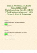 Exam 2: NUR 2502 / NUR2502 (Latest 2024 / 2025) Multidimensional Care III / MDC 3 | Test Questions & Answers | 100% Correct | Grade A - Rasmussen