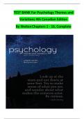 TEST BANK For Psychology Themes and Variations 4th Canadian Edition By Weiten All Chapters (1 - 16) Complete Guide A+