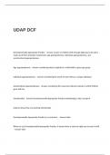 UDAP DCF Exam Questions and Correct Answers