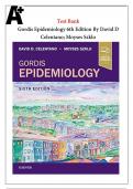 Test Bank for Gordis Epidemiology 6th Edition By David D Celentano; Moyses Szklo () /9780323552295/ Chapter 1-20 Questions and Answers A+.