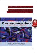 TEST BANK For Psychopharmacology: Drugs, the Brain, and Behavior, 4th Edition By Meyer Nursing, Verified Chapters 1 - 20, Complete Newest Version