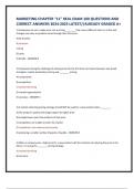 MARKETING CHAPTER “11” REAL EXAM 100 QUESTIONS AND  CORRECT ANSWERS 2024-2025 LATEST//ALREADY GRADED A+ 1) Companies set not a single price, but a pricing ________ that covers different items in its line and  changes over time as products move through the