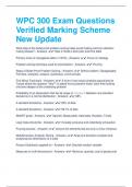 WPC 300 Exam Questions Verified Marking Scheme New Update