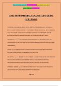 EPIC FUNDAMENTALS EXAM STUDY GUIDE SOLUTIONS